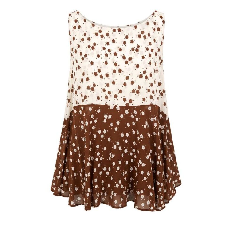Trussardi Jeans Brown Viscose Women Women's Tank